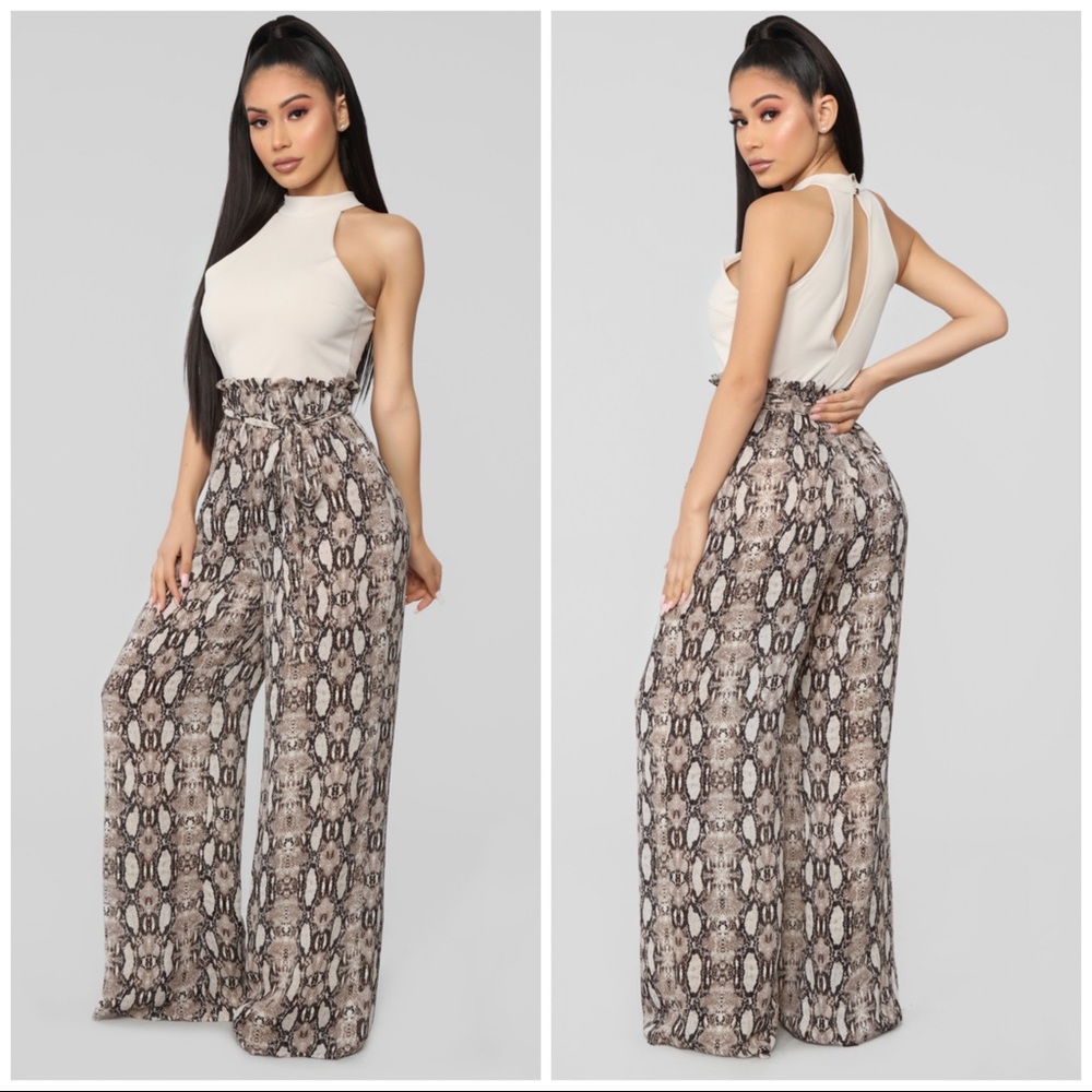 FashionNova Not No Snake Jumpsuit